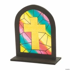 Deals โ๏ธ 3D Stained Glass Window Craft Kit - Makes 12 ๐