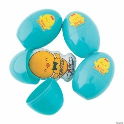 Cheap 🎉 4" Color Your Own Stuffed Chick-Filled Religious Easter Eggs - 12 Pc. 🤩 -Easter Crafts Sales 4 color your own stuffed chick filled religious easter eggs 12 pc 13935619 a01