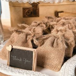 Buy 🔥 4" x 4" Mini Burlap Drawstring Treat Bags - 12 Pc. 🤩 -Easter Crafts Sales 4 x 4 mini burlap drawstring treat bags 12 pc 13629511 a02