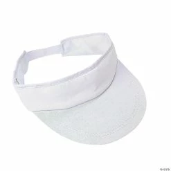 Wholesale π Bulk DIY White Cotton Visors - 48 Pc. π₯