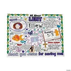 Discount ⭐ Color Your Own All About Lent Posters - 30 Pc. 🤩