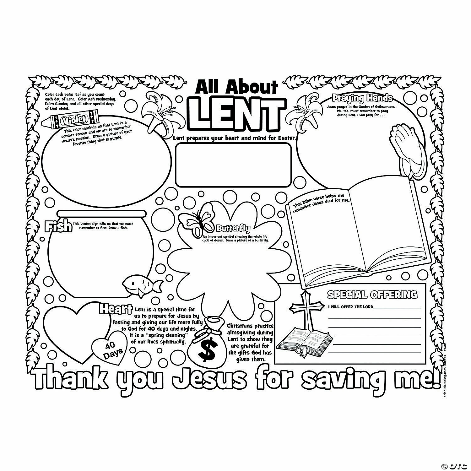 Discount โญ Color Your Own All About Lent Posters - 30 Pc. ๐คฉ 4 Discount โญ Color Your Own All About Lent Posters - 30 Pc. ๐คฉ - Image 2