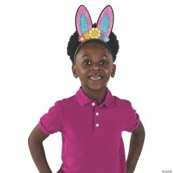 Budget 👏 Color Your Own Bunny Ear Headbands - 12 Pc. ⌛ -Easter Crafts Sales color your own bunny ear headbands 12 pc 13823022 a02
