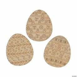 Wholesale 💯 Color Your Own Easter Egg Cutouts - 12 Pc. 🛒