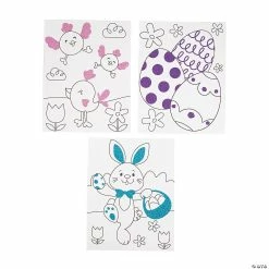 Hot Sale ✔️ Color Your Own Easter Glitter Posters - 24 Pc. ⌛