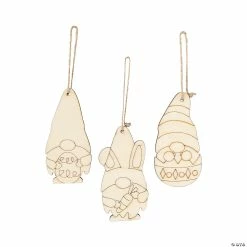 New 🎉 Color Your Own Easter Gnome Ornaments - 12 Pc. 🧨