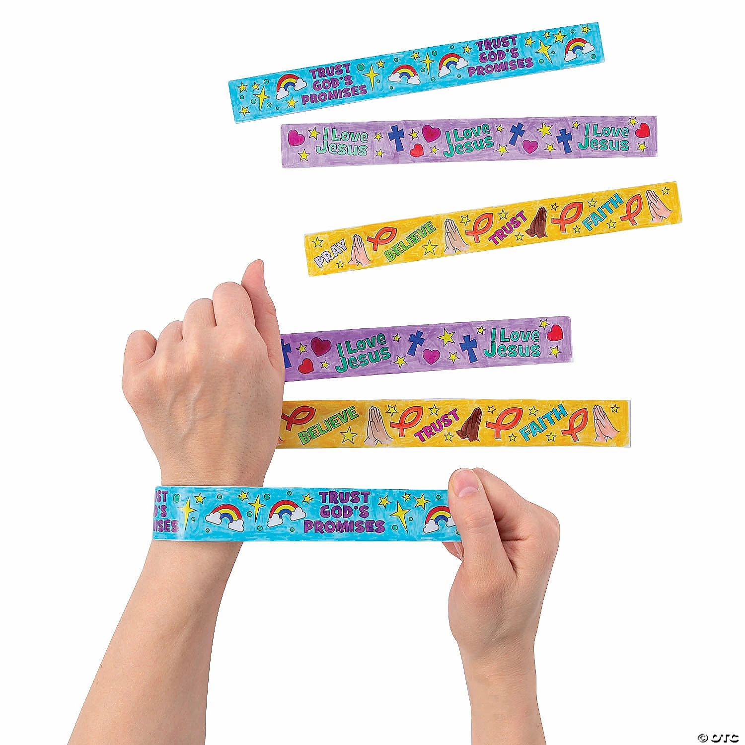 Coupon ๐ Color Your Own Faith Slap Bracelets - 48 Pc. ๐ 4 Coupon ๐ Color Your Own Faith Slap Bracelets - 48 Pc. ๐ - Image 2
