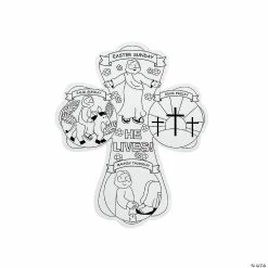 Coupon ⌛ Color Your Own Holy Week Crosses - 12 Pc. 🔥 -Easter Crafts Sales color your own holy week crosses 12 pc 48 5717 a01