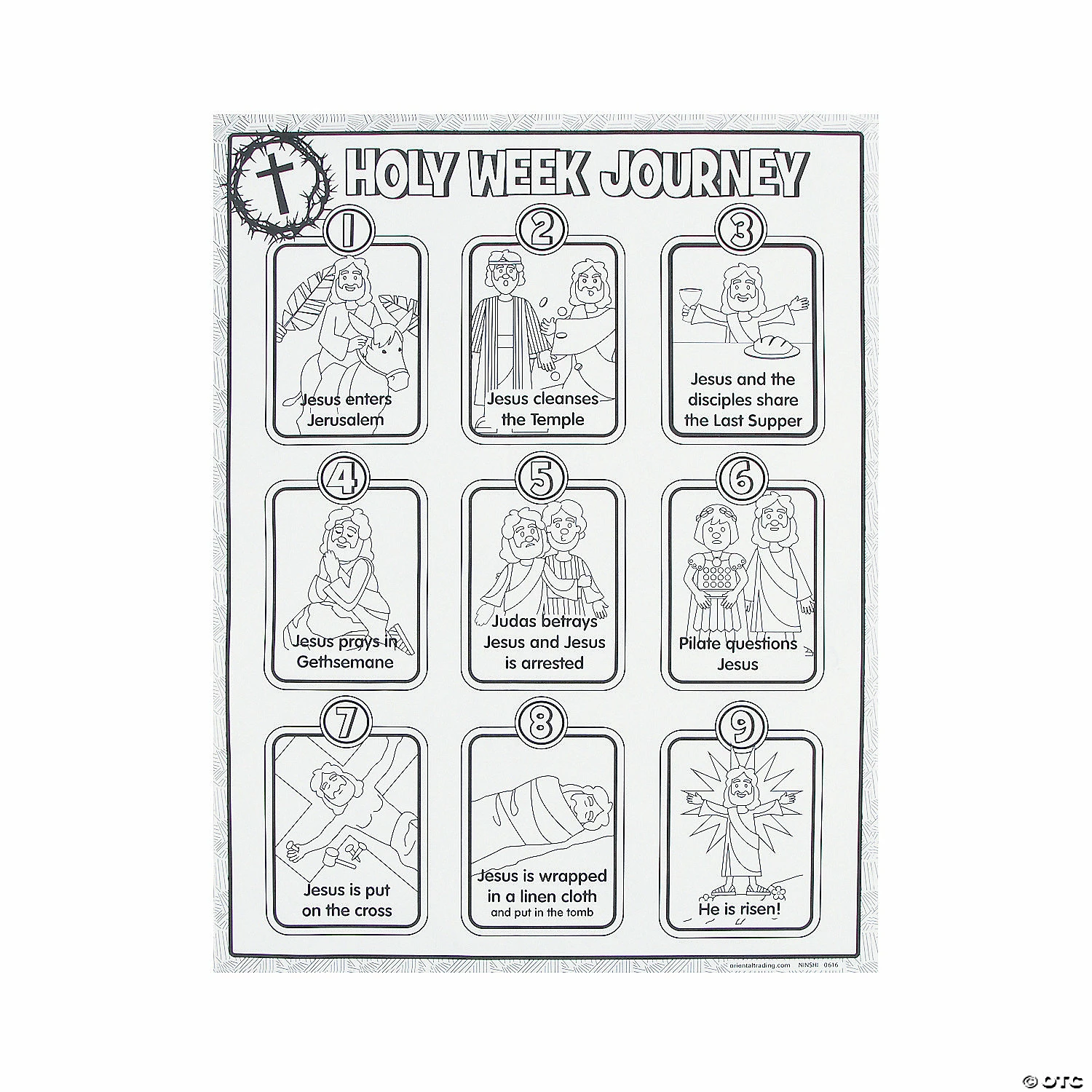 Promo 🔔 Color Your Own “Holy Week Journey” Posters - 30 Pc. 🧨 3 Promo 🔔 Color Your Own “Holy Week Journey” Posters - 30 Pc. 🧨