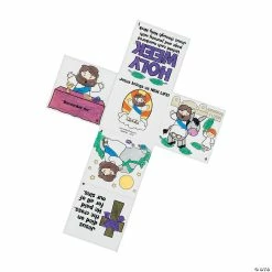 Best Pirce 🧨 Color Your Own Holy Week Story Crosses - 12 Pc. ✔️ -Easter Crafts Sales color your own holy week story crosses 12 pc 13721100 a01