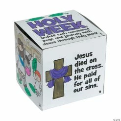 Best Pirce 🧨 Color Your Own Holy Week Story Crosses - 12 Pc. ✔️ -Easter Crafts Sales color your own holy week story crosses 12 pc 13721100 a03