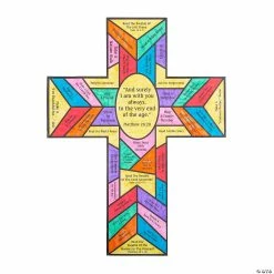 Budget 👏 Color Your Own Stained Glass Cross Lent Countdown Sheets - 12 Pc. 🤩 -Easter Crafts Sales color your own stained glass cross lent countdown sheets 12 pc 13961907 a01