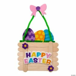 Wholesale ๐ Craft Stick Easter Basket Craft Kit - Makes 12 โ