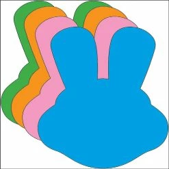 Coupon 🌟 Creative Shapes Etc. - Bunny With Ears Assorted Color Creative Cut-outs- 3” 🧨