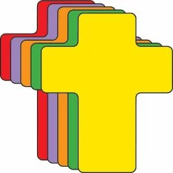 Coupon π Creative Shapes Etc. - Cross Foam Assorted Color Creative Cut- 3β π