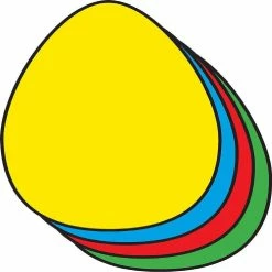 Best Pirce 😉 Creative Shapes Etc. - Egg Assorted Color Creative Cut-outs- 3” 😍