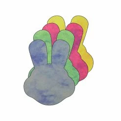 Hot Sale ⭐ Creative Shapes Etc. - Small Marble Assorted Cut-out - Bunny With Ears 😍