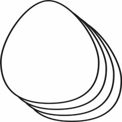 Cheap 👏 Creative Shapes Etc. - Small Single Color Creative Foam Craft Cut-outs - Egg ❤️