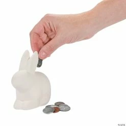Promo 🔥 DIY Ceramic Bunny Banks - 12 Pc. 😀
