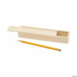 Best Sale 🎁 DIY Unfinished Wood Pencil Boxes - 12 Pc. 😀