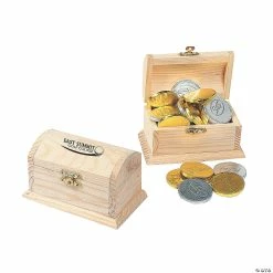 Hot Sale 🥰 DIY Unfinished Wood Treasure Boxes - 12 Pc. ⌛ -Easter Crafts Sales diy unfinished wood treasure boxes 12 pc 48 1948 ip