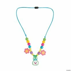 Coupon ❤️ Easter Bunny Necklace Craft Kit - Makes 12 🎉