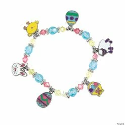Promo 𧨠Easter Charm Bracelet Craft Kit - Makes 12 π