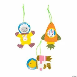 Flash Sale 😍 Easter Space Animal Ornament Craft Kit - Makes 12 ✔️