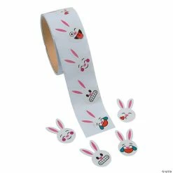 Best Pirce 😍 Emoji Bunny Face Sticker Roll - 100 Pc. 🌟
