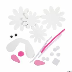 Hot Sale 💯 Flower Bunny Magnet Craft Kit - Makes 12 😀 -Easter Crafts Sales flower bunny magnet craft kit makes 1248 6629 a01