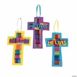Best deal 🎉 “He Lives!” Cross Craft Kit- Makes 12 🔔