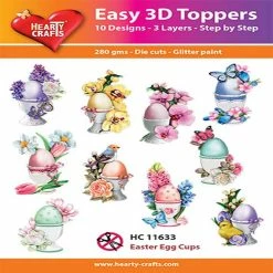 Best Sale ✨ Hearty Crafts Easy 3D Toppers Easter Egg Cups 🌟