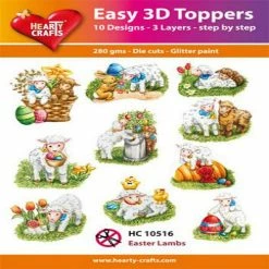 Wholesale 🔥 Hearty Crafts Easy 3D Toppers Easter Lambs 🔥