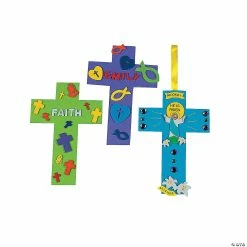 Promo 👍 Jumbo Foam Crosses - 24 Pc. 👏