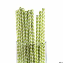 New ⌛ Chevron Paper Straws - 24 Pc. ⌛