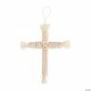 Coupon 😀 Macramé Cross Ornament Craft Kit - Makes 12 😀 -Easter Crafts Sales macram cross ornament craft kit makes 1214092389