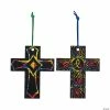 Wholesale 🛒 Magic Color Scratch Cross Ornaments - 24 Pc. 🛒 -Easter Crafts Sales magic color scratch cross ornaments 24 pc 48 3538