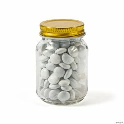 Best deal 🎁 Mini Mason Favor Jars with Gold Lid – 12 Pc. ✔️ -Easter Crafts Sales mini mason favor jars with gold lid 12 pc 14092242 a01