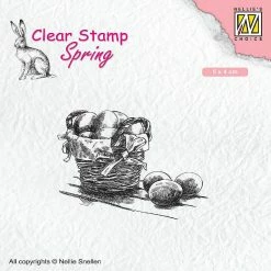 Deals 😀 Nellie's Choice Clear Stamp Spring Easter Eggs 🔔