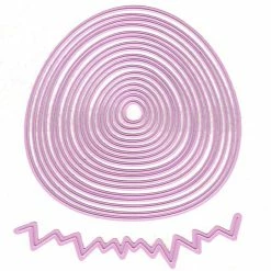 Coupon 🌟 Nellie's Choice Multi Frame Die Nested Egg Shaped Dies 🔥