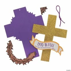 Hot Sale ❤️ Paid in Full Glitter Cross Craft Kit - Makes 12 💯