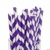 Buy 💯 Striped Paper Straws - 24 Pc. ✨ -Easter Crafts Sales purple striped paper straws 24 pc 13617386