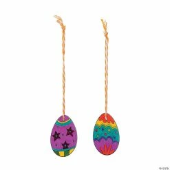 Best Sale 🛒 Shrink Plastic Easter Egg Ornament Craft Kit - Makes 12 👍