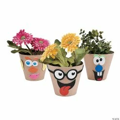 Best Sale ⭐ Silly Face Flowerpot Craft Kit - Makes 12 ⌛