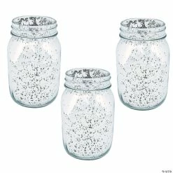 Flash Sale 🌟 Silver Mercury Mason Jars - 12 Pc. ⭐
