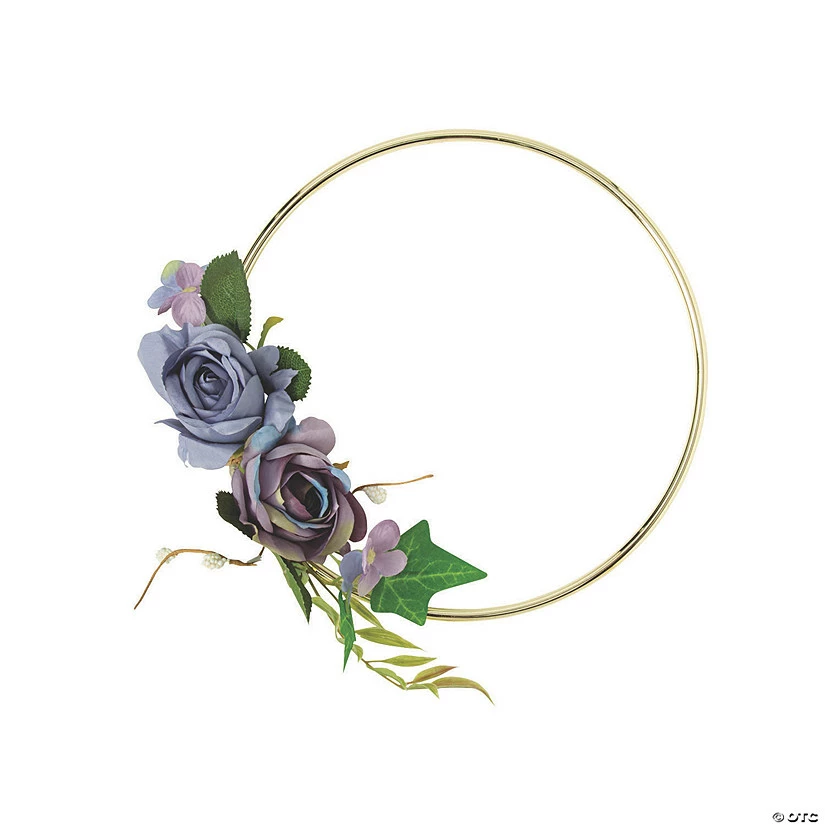 Best Pirce π₯° Small Gold Hoop Decoration with Purple Floral Accents β€οΈ 3 Best Pirce π₯° Small Gold Hoop Decoration with Purple Floral Accents β€οΈ