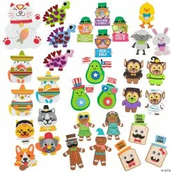 Discount โจ Ultimate Holiday Magnet Craft Kit Assortment โ Makes 120 ๐