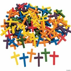 Outlet 🤩 Wonderful Wood Cross Beads - 100 Pc. 🔥