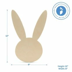 Wholesale 🧨 Woodpeckers Crafts, DIY Unfinished Wood 12" Bunny Face Cutout Pack of 1 ✔️ -Easter Crafts Sales woodpeckers crafts diy unfinished wood 12 bunny face cutout pack of 114210730 a02NOWA