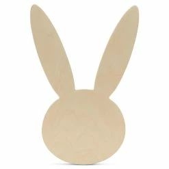Wholesale ๐งจ Woodpeckers Crafts, DIY Unfinished Wood 12" Bunny Face Cutout Pack of 1 โ๏ธ